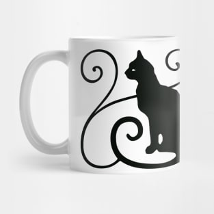 Black Cat - Witch Black Magic Cat Gothic Cat Design Mug